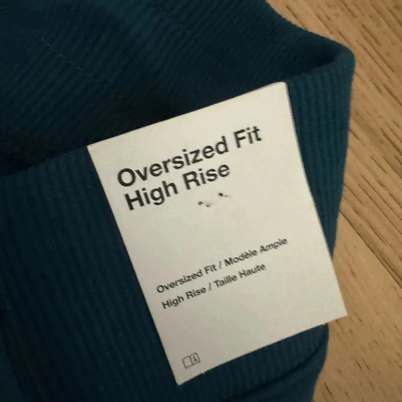 Nike women’s oversized high rise joggers elastic waist size XL Dark turquoise - Picture 9 of 11